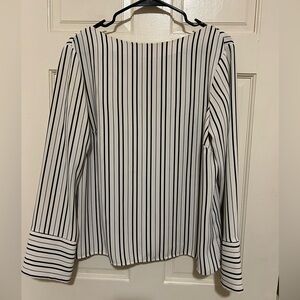 H&M Women’s Stripe Blouse in a size 10.